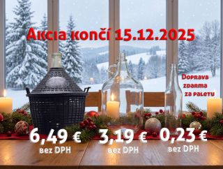 ⏰ Posledná šanca! Lacné demižóny a fľaša Spirit za skvelú cenu 🚚 s dopravou zdarma môžete získať už len do 15. 12. 2025....
